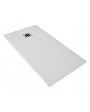 Hugo & Müeller Veroni Madison Flat Composietsteen Douchebak Wit 100x100x3cm