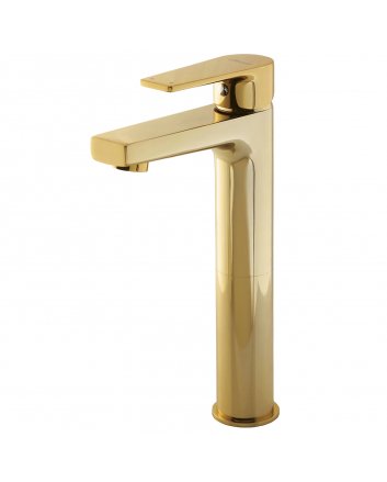 Eco Elegance Sharp Verhoogde Wastafelkraan - Goud