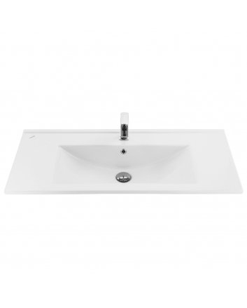 Eco Elegance Keramische Wastafel (45x100cm) - Wit