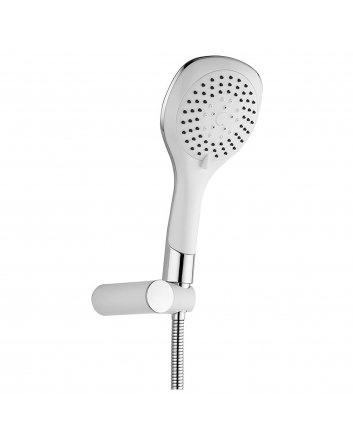 Eco Elegance Bianco Handdoucheset Compleet Met Houder En Doucheslang