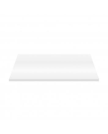 Eco Elegance Wastafeltablet Mdf (96.4x45.5x2.6 Cm) - Glanzend Wit