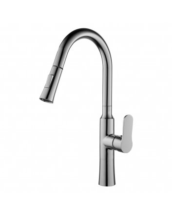 Eco Elegance Keukenmengkraan Met Uittrekbare Uitloop- Chroom
