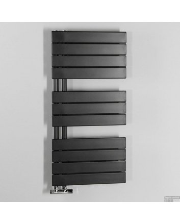 600x1400 - 930 watt | handdoekradiator| designradiator arizona mat antraciet zij-onder aansluiting