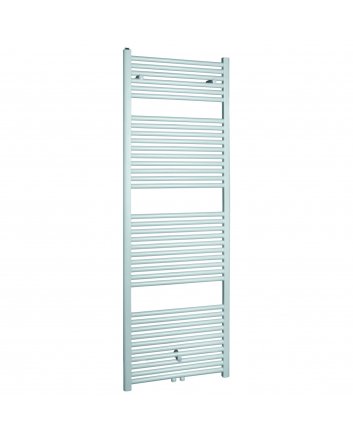 500x1200 - 673 Watt | Handdoekradiator Wit Zij- & Middenaansluiting