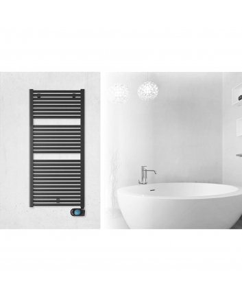 600x800 - 400 watt | elektrische handdoekradiator zwart