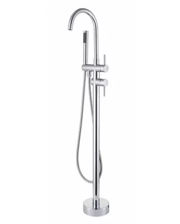 Sani DeLuxe Badmengkraan vrijstaand rond Chroom