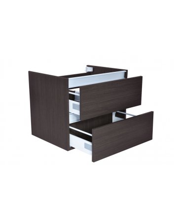 Vision onderkast met 2 laden 60 x 46 cm houtnerf grijs