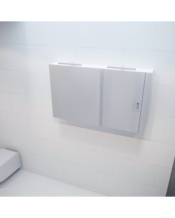 Mondiaz Cubb spiegelkast 120x70x16cm kleur talc met 2 deuren