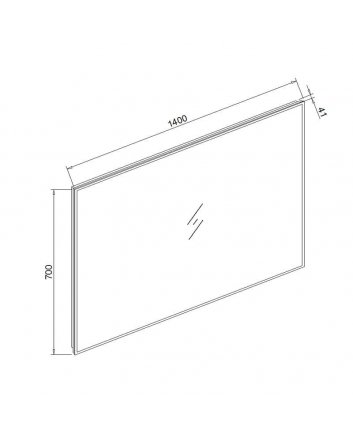 Sani DeLuxe Spiegel infinity met rondom LED verlichting, 3 kleur instelbaar & dimbaar 140