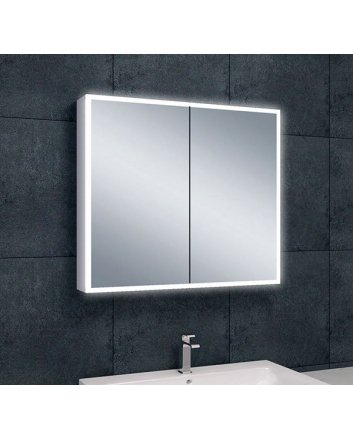 Quatro spiegelkast met LED, dimbaar 80 x 70 x 13 cm