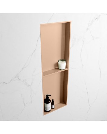Mondiaz Easy Nis 149,5x29,5cm in solid surface kleur Rosee | Rosee. 2 vakken geschikt voor in- of opbouw