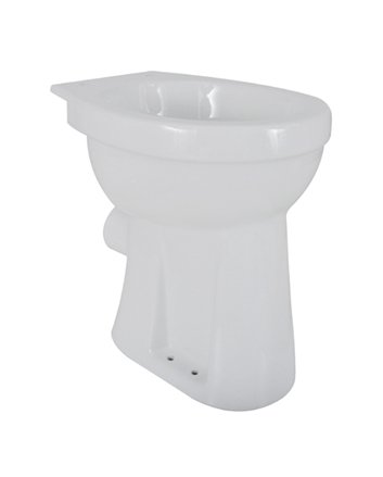 staande verhoogde toiletpot +6 PK wit