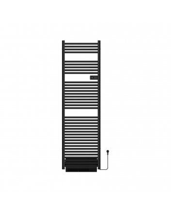1840x540 - 2000 Watt | Elektrische Handdoekradiator Met Blower Programmeerbaar - Zwart