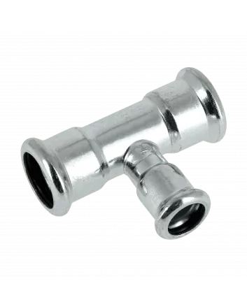 Bonfix Staalverzinkt Press T-koppeling verlopend (CV) | 22 x 15 x 15