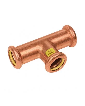 Bonfix Roodkoper Press T-koppeling verlopend (gas) | 35 x 28 x 28
