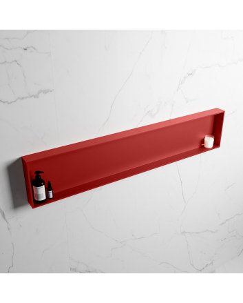 Mondiaz Easy Nis 149,5x29,5cm in solid surface kleur Fire | Fire. 1 vak  geschikt voor in- of opbouw