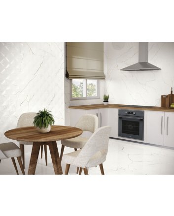 Vloer- en wandtegel marmerlook - gold marmer goud wit 60x120 hoogglans - geschikt voor woonkamer en badkamer