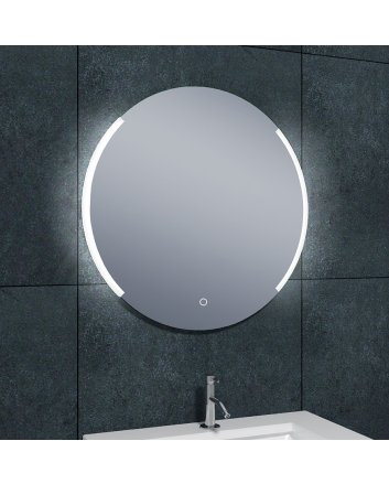 Round spiegel rond met LED, dimbaar en spiegelverwarming 80 cm