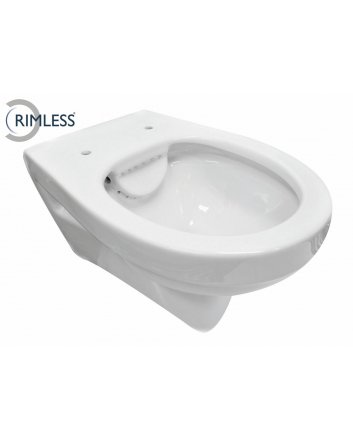 Trevi wandcloset rimless glans wit