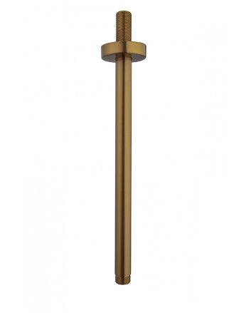 Caral douchearm met plafondbevestiging 30 cm geborsteld brons koper