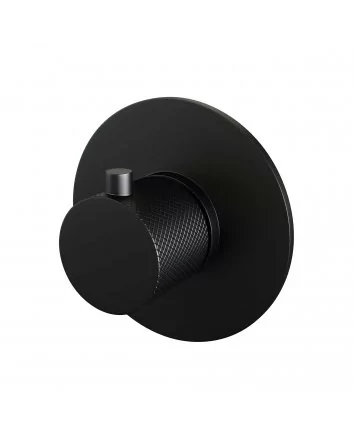 BRAUER Black Carving losse inbouwthermostaat met in- en afbouwdelen mat zwart