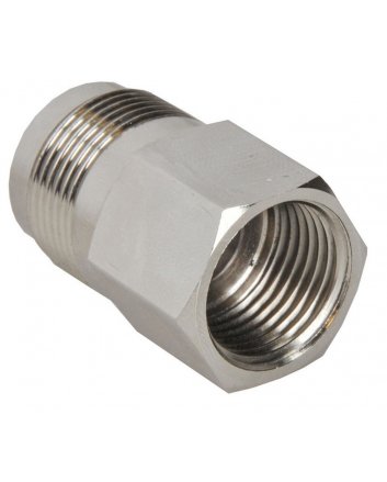 Riko gaskoppeling 1/2" binnendraad x M24, vernikkeld