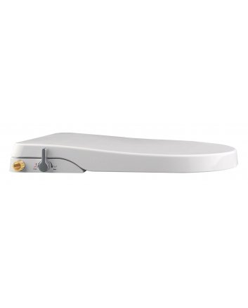 Luxe douche-WC zitting stroomloos wit