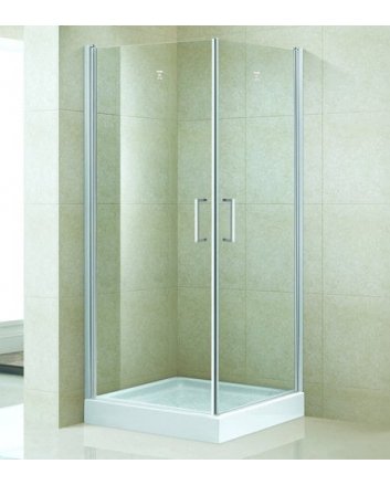 Sani DeLuxe Douchecabine vierkant dubbele swingdeur 90