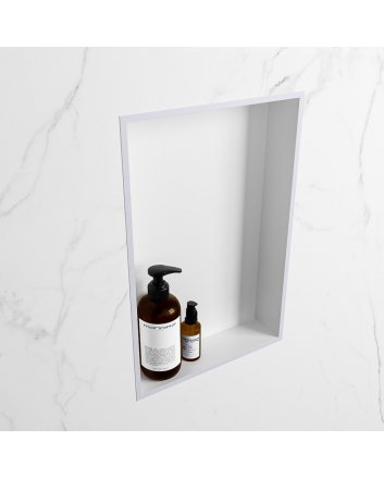 Mondiaz Easy Nis 44,5x29,5cm in solid surface kleur Cale | Talc. 1 vak  geschikt voor in- of opbouw