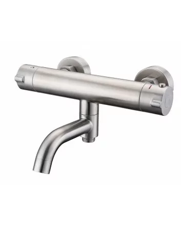 Sani DeLuxe Badmengkraan opbouw thermostatisch rond RVS