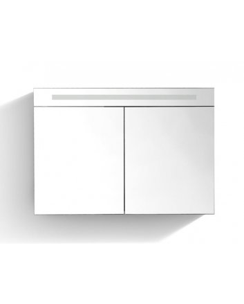 Sani DeLuxe Spiegelkast met LED verlichting incl. opbouw stopcontact schakelaar 80 Century Oak