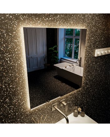 Mondiaz Bright spiegel 70x60cm Rechthoek met LED verlichting