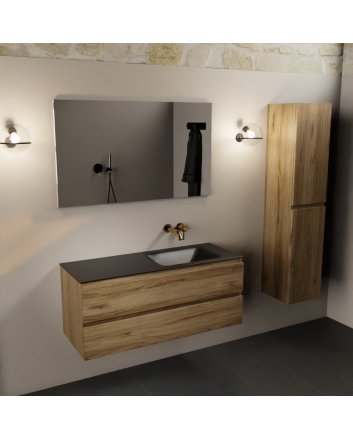 Mondiaz Aivy 120cm badmeubel Chai, wastafel Urban solid surface rechts zonder kraangat