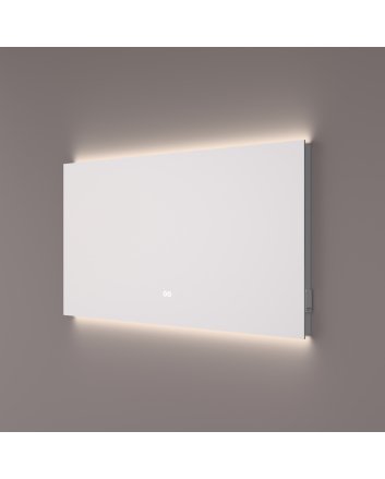 Hipp Design LED spiegel 140x70cm met indirecte verlichting boven en onder, spiegelverwarming, touchdimmer, kleurenwissel en 2 stopcontacten