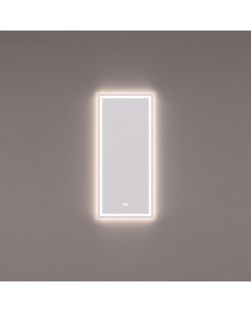 Hipp Design LED spiegel 40x90cm verticaal met directe en indirecte verlichting rondom, spiegelverwarming, touchdimmer en kleurenwissel